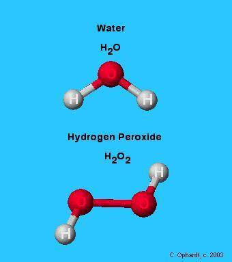 Hydrogen peroxide is commonly used to clean cuts and wounds. Its chemical formula is H2O2. This comp
