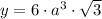 y = 6\cdot a^{3}\cdot \sqrt{3}