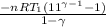 \frac{-nRT_{1}(11^{\gamma - 1} - 1)}{1 - \gamma}