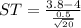 ST = \frac{3.8 -4 }{\frac{0.5}{\sqrt{20} } }