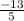 \frac{-13}{5}