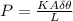 P = \frac{KA \delta \theta}{L}