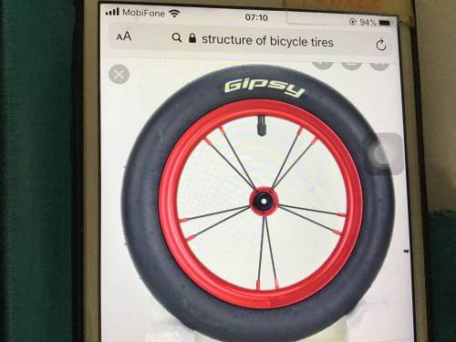 How many lines of symmetry does a bicycle tire have