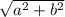 \sqrt[]{a^2+b^2}