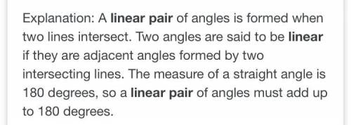 Which angles form a linear pair?  A. B. C. D.