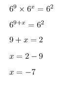 20 pts & brainlies pls help soon What is the value of x in the product of powers below?  6 ^ 9 t