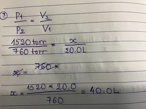 A sample of gas had a volume of 20.0 liters at 00C and 1520 torr. What would be the volume of this g