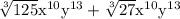 \rm \sqrt[3]{125} x^{10 }y^{13 }+\sqrt[3]{27} x^{10 }y^{13 }