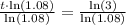 \frac{t\cdot \text{ln}(1.08)}{\text{ln}(1.08)}=\frac{\text{ln}(3)}{\text{ln}(1.08)}