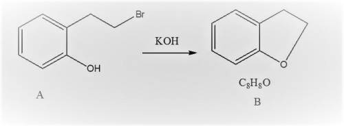 When the phenol shown below is treated with KOH, it forms a product whose IR spectrum does not show