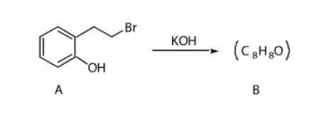 When the phenol shown below is treated with KOH, it forms a product whose IR spectrum does not show