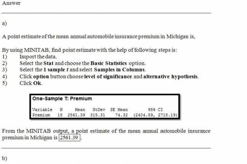 The average annual premium for automobile insurance in the U.S. is $1,503. The following annual prem