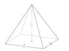 100 points Find the Surface area of a right rectangular pyramid 50 points for explaining in full the