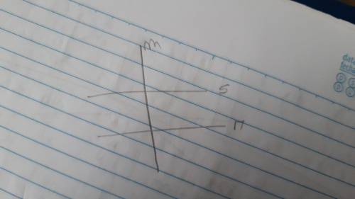 Which diagram shows lines that must be parallel lines cut by a transversal? Lines s and r are inters
