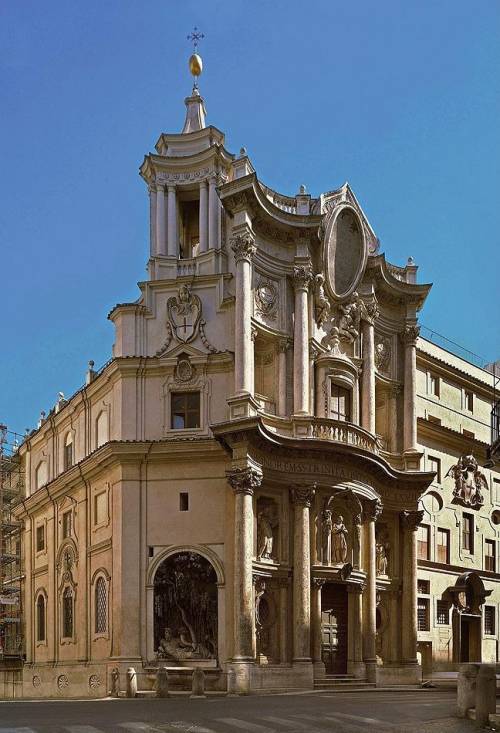 3 4 5 What is the name of the building pictured above? Church of San Carlo Ale Quatro Fontane