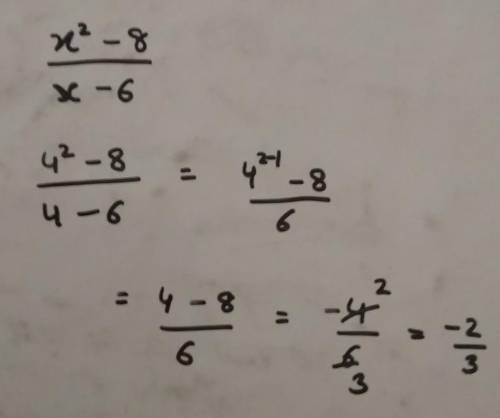 Find the value of this expression if x = 4