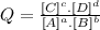 Q =\frac{[C] ^ c. [D] ^ d}{[A] ^ a. [B] ^ b}
