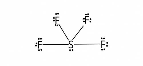 I NEED HELP PLEASE, THANKS! :) Draw the Lewis structure for sulfur tetrafluoride, SF4, then draw the