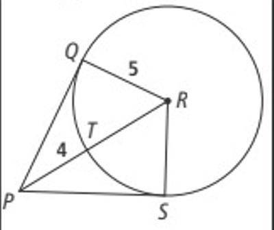 If PQ is tangent to circle R at point Q and PS is tangent to ⊙R at point S, what is the perimeter of