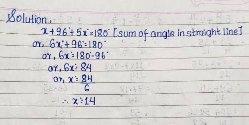 Find the value of x a) 1 b) 31 c) 24 d) 14
