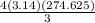 \frac{4(3.14)(274.625)}{3}