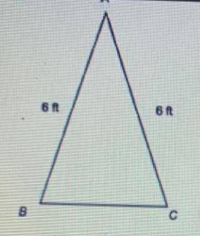 Two lengths of a triangle are shown.

6
ft
6
ft
[Not drawn to scale]
Which could be the length of BC