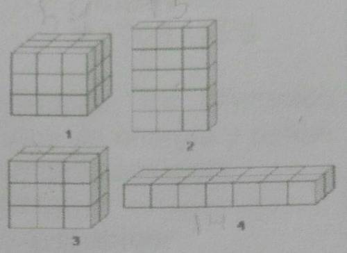 Observa las figuras y contesta lo siguiente de cada figura ¿cuantos cubos la forman? ¿Cuantos cubos