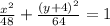 \frac{x^2}{48}+\frac{(y+4)^2}{64}=1