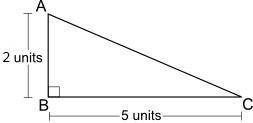 The area of the triangle above will equal one half of a rectangle that is 5 units long and units wid
