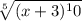 \sqrt[5]{(x+3)^10}
