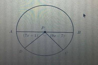 In the figure below, \overline{AB}

AB
start overline, A, B, end overline is a diameter of circle PP