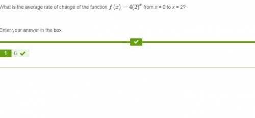 What is the average rate of change of the function f(x)=4(2)x from x = 0 to x = 2?