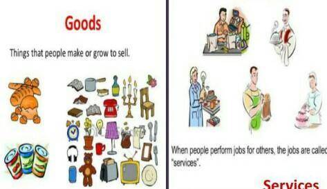 9. Differentiate goods and services