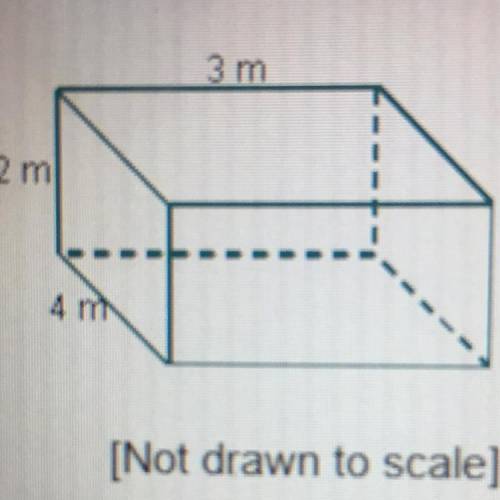 What is the surface area of the prism?

Sim
4
18 m2
24 m?
0 52 m²
O 64 m²