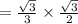 =\frac{\sqrt{3}}{3}\times \frac{\sqrt{3}}{2}