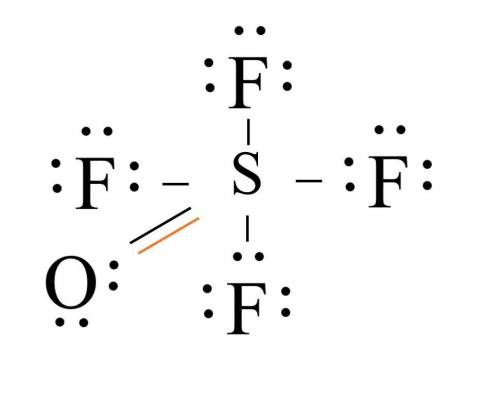 Given that S is the central atom, draw a Lewis structure of OSF4 in which the formal charges of all