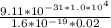 \frac{9.11*10^{-31*1.0*10^{4} } }{1.6*10^{-19}*0.02 }