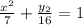 \frac{x^{2}}{7} + \frac{y_{2}}{16} = 1