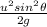 \frac{u^{2}sin^{2} \theta  }{2g}
