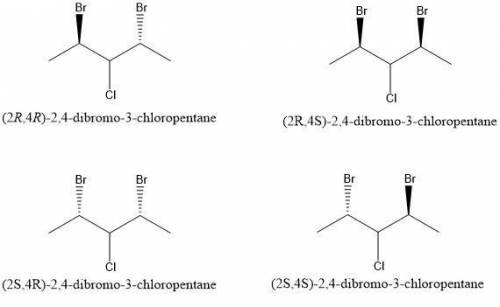 4. Draw all the chiral mono-chloro isomers of 3-methylpentane. How many pairs of enantiomers are the