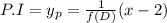 P.I = y_{p} = \frac{1}{f(D)} (x-2)