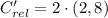 C'_{rel} = 2 \cdot (2,8)