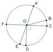 In circle O, and are diameters. Arc ED measures 17°. What is the measure of ? 107° 180° 253° 270°