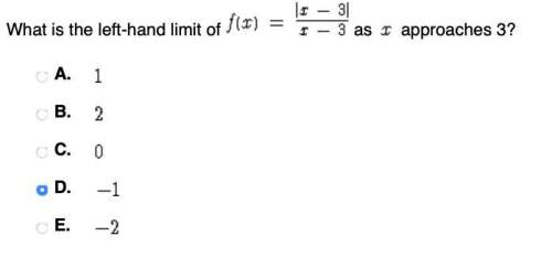 what is the left-hand limit of f(x)=|x-3|/x-3 as approaches 3?