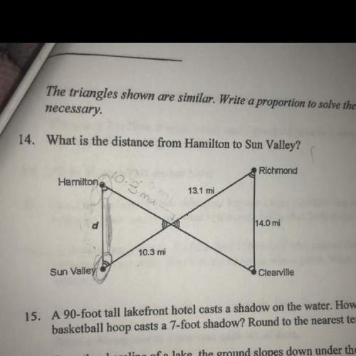 Before anyone answers the answer the answer is not 10. 3 mi ! becuz if u look at the sides one has