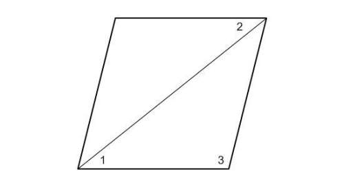 In the rhombus, m∠3= 80. find m∠2?