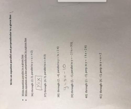 Question attached  write equation parallel to a given line  write equation of a li