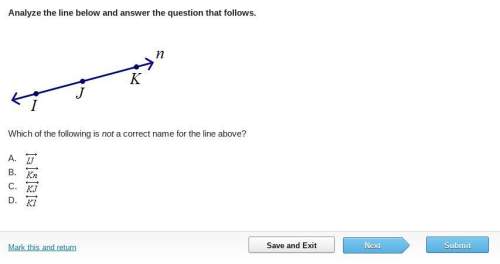 Which of the following is not a correct name for the line above?
