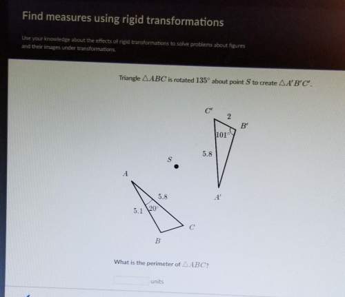 Find measures using rigid transformations. need
