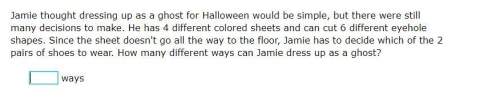 Jamie thought dressing up as a ghost for halloween would be simple, but there were still many decisi